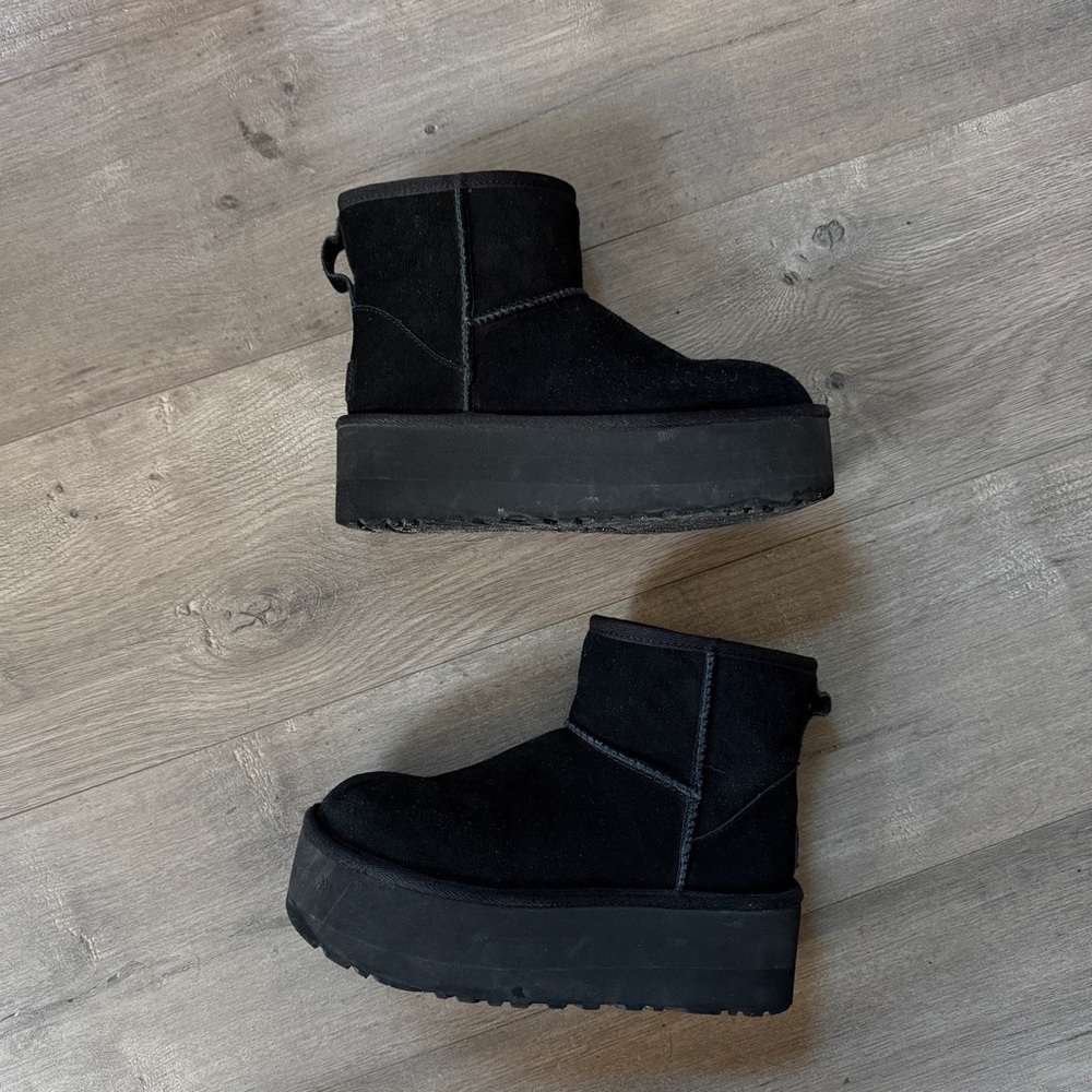 UGG Black Platform Winter Boots - image 4